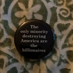 Black Pin with White Text